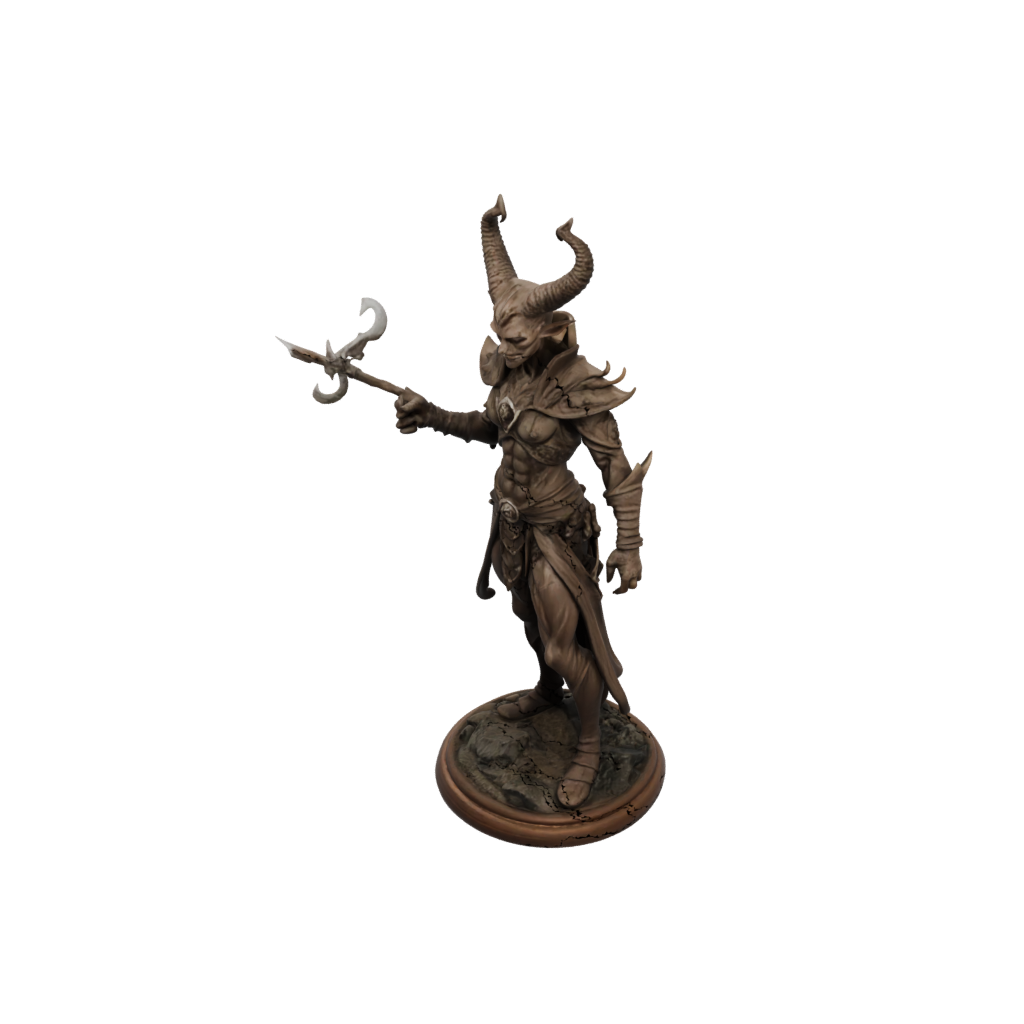 Woodgrain Tiefling Warlock
