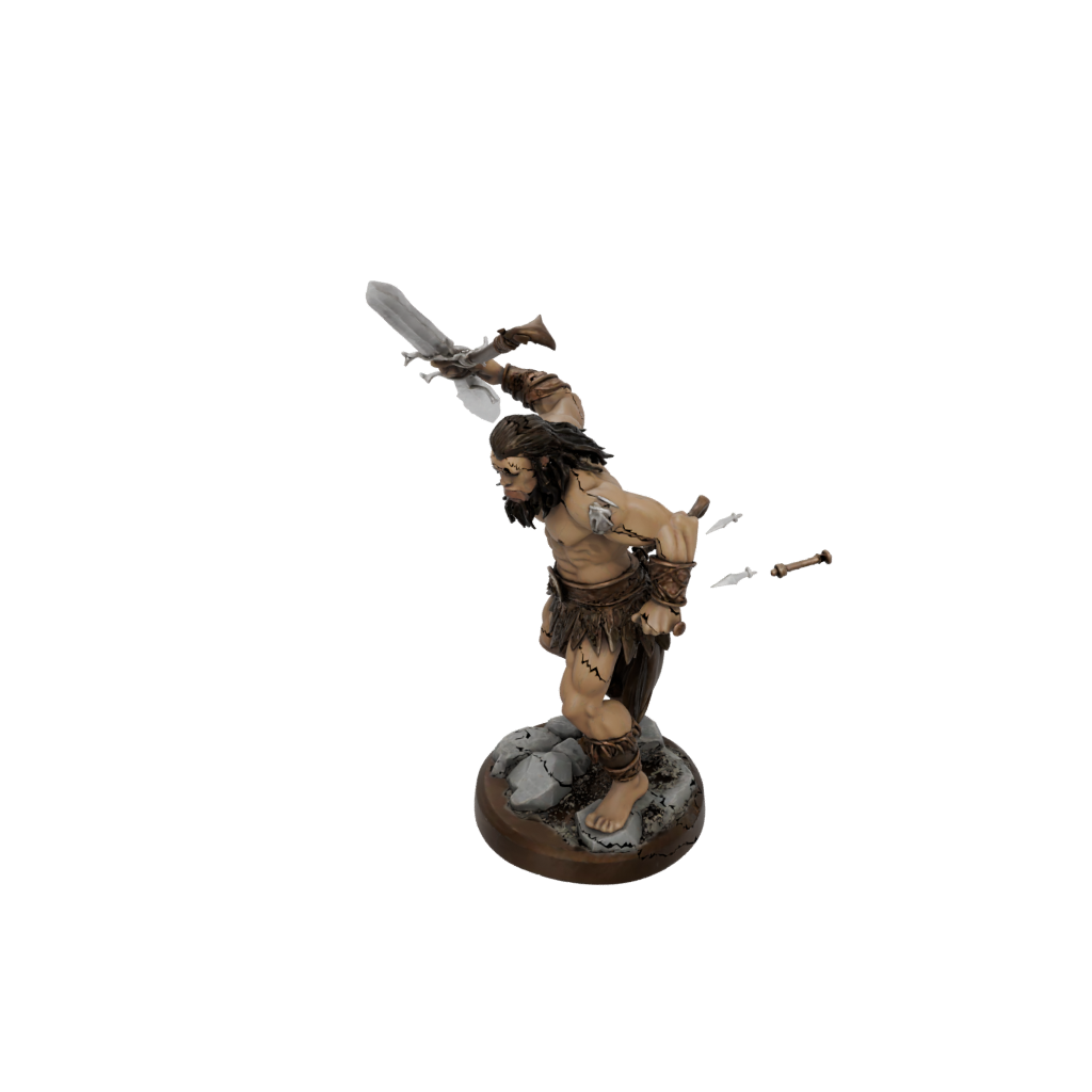 Woodgrain Barbarian With Greatsword