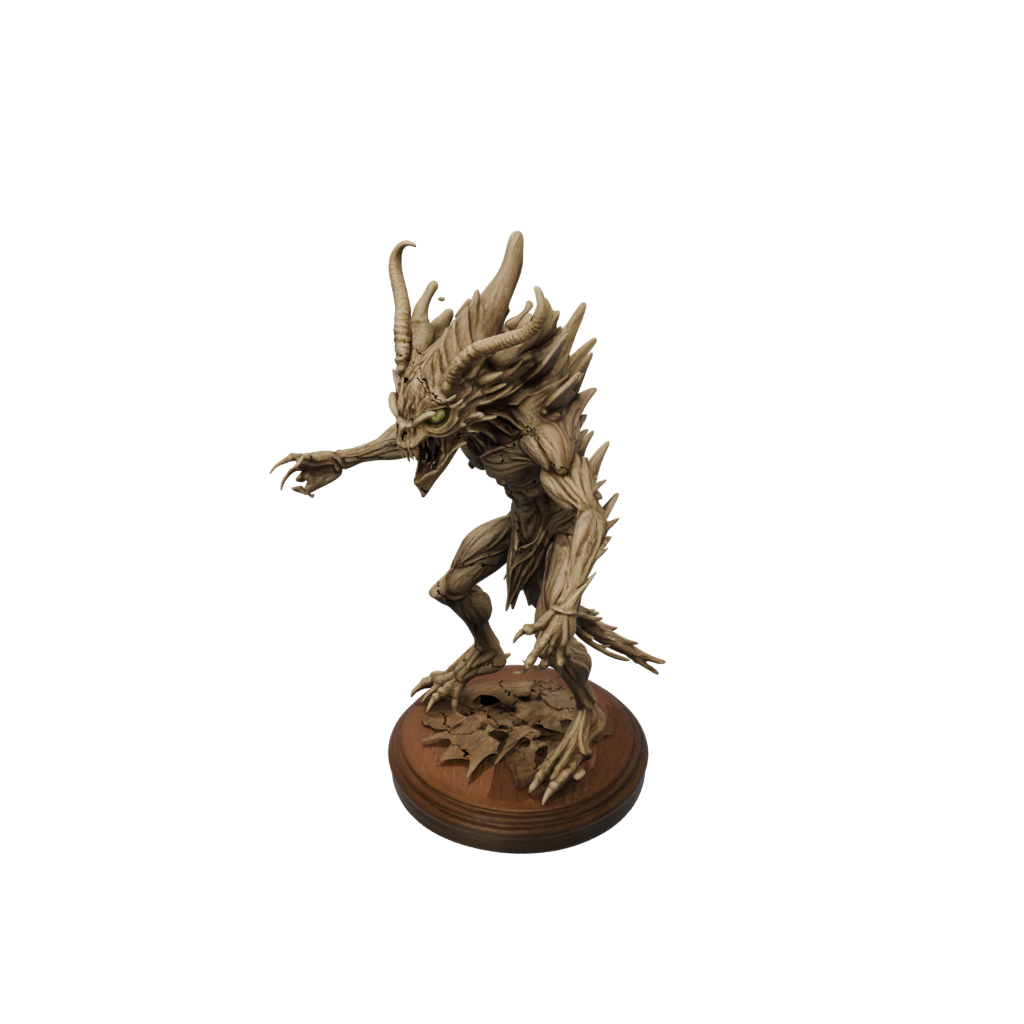 Woodgrain Beholder-Style Floating Eye Tyrant