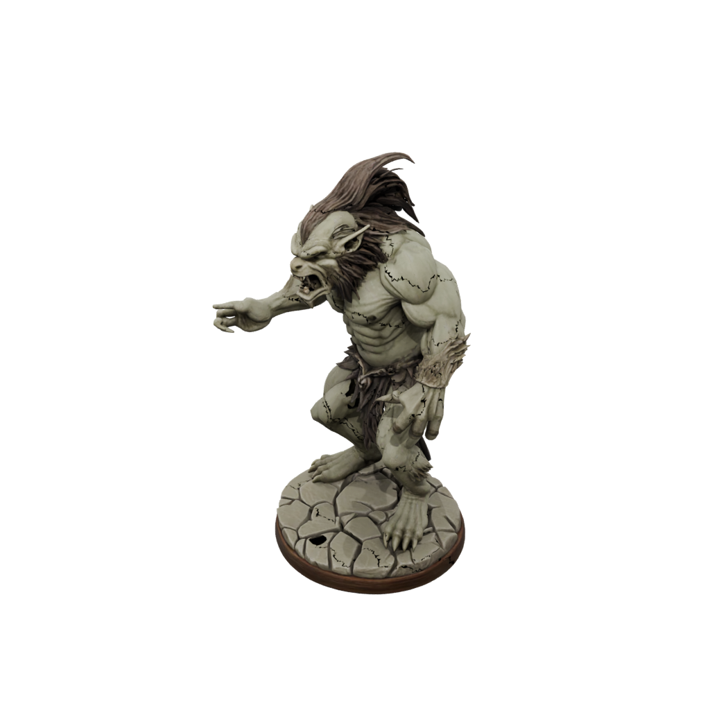Woodgrain Cave Troll