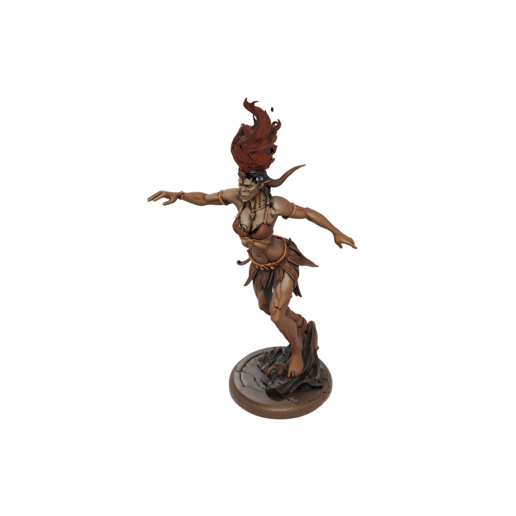 Woodgrain Fire Genie Efreet
