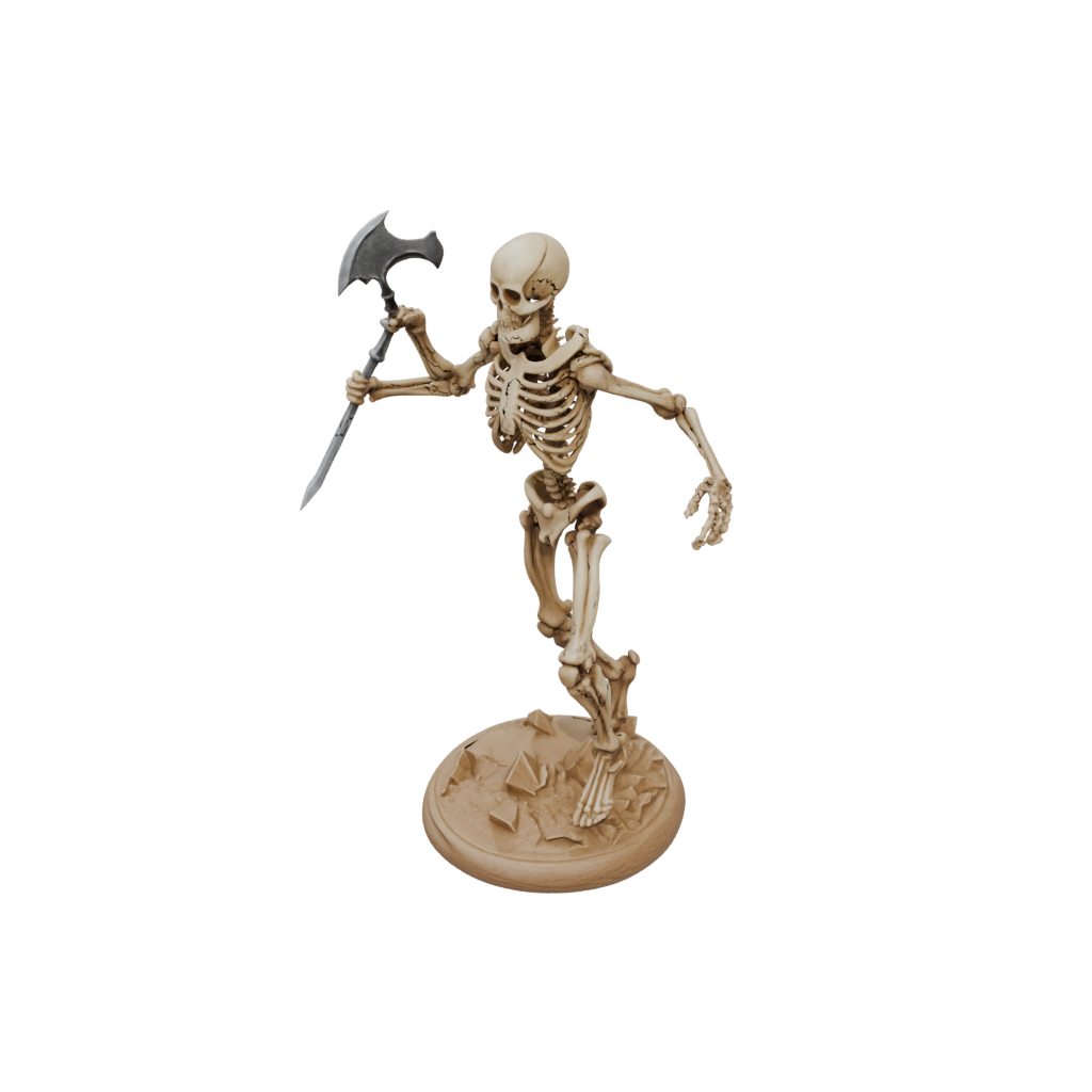 Woodgrain Skeleton Warrior