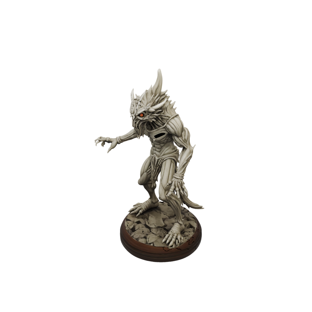 Woodgrain Beholder-Style Floating Eye Tyrant