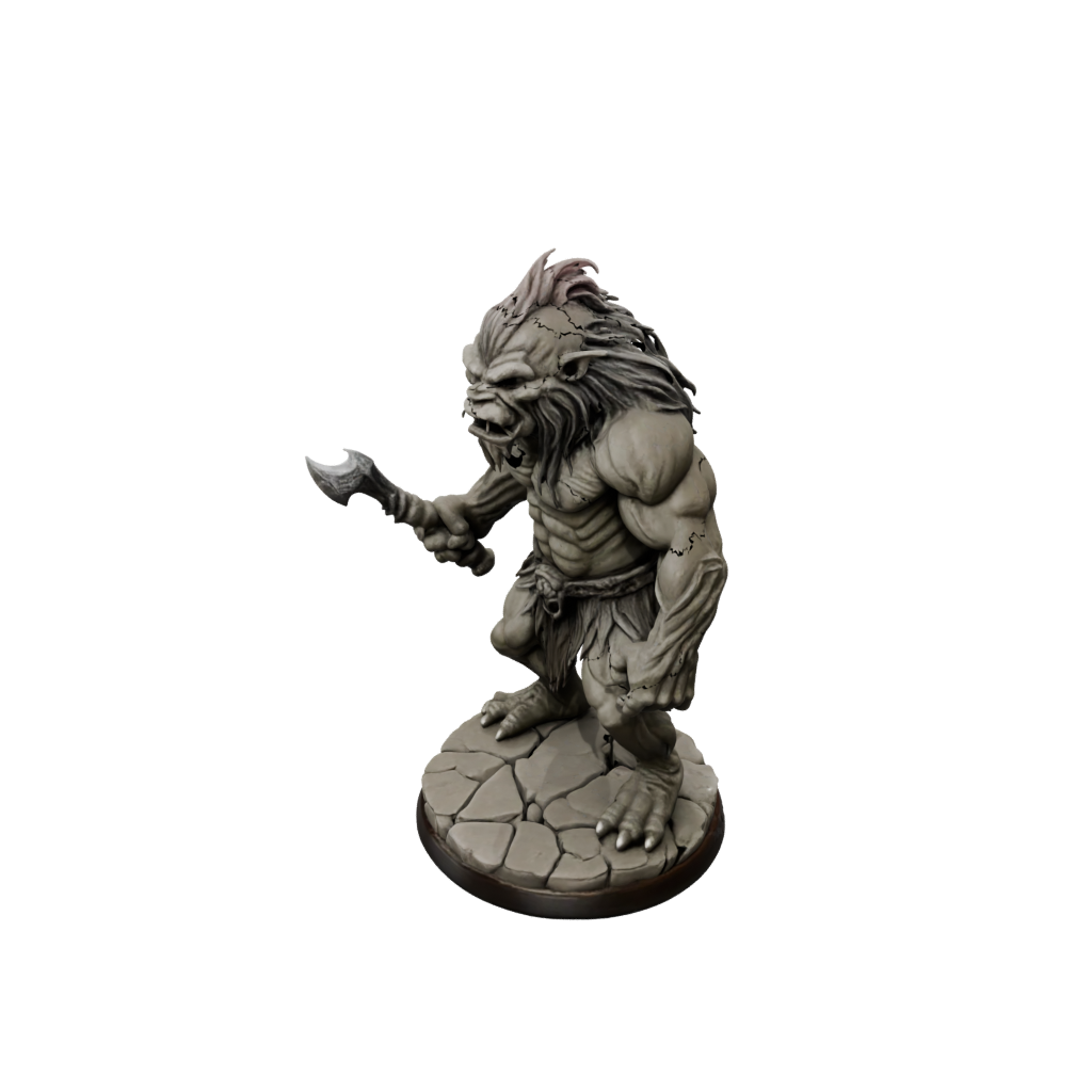 Woodgrain Cave Troll