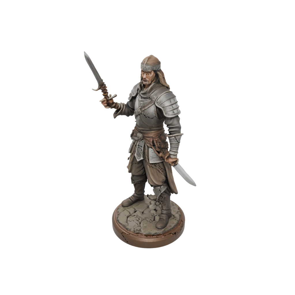Woodgrain Human Swordmaster