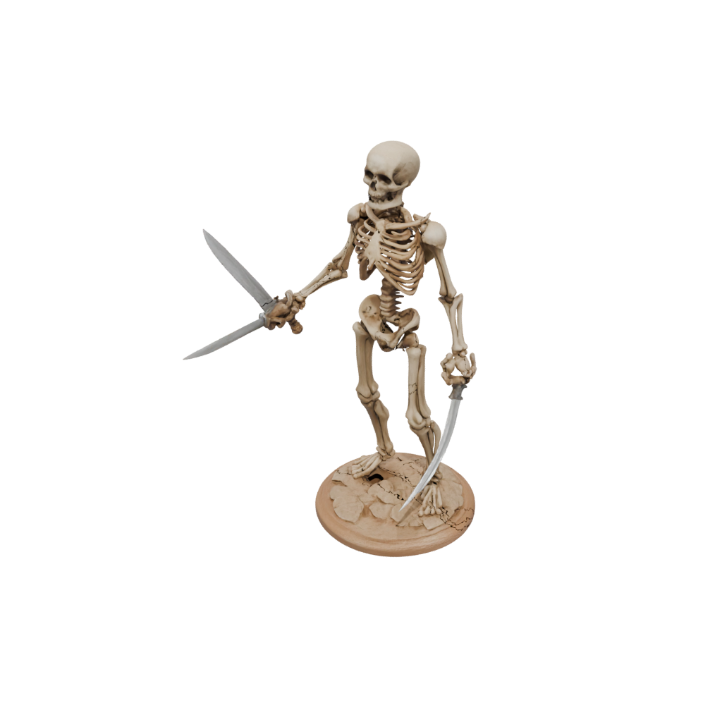 Woodgrain Skeleton Warrior