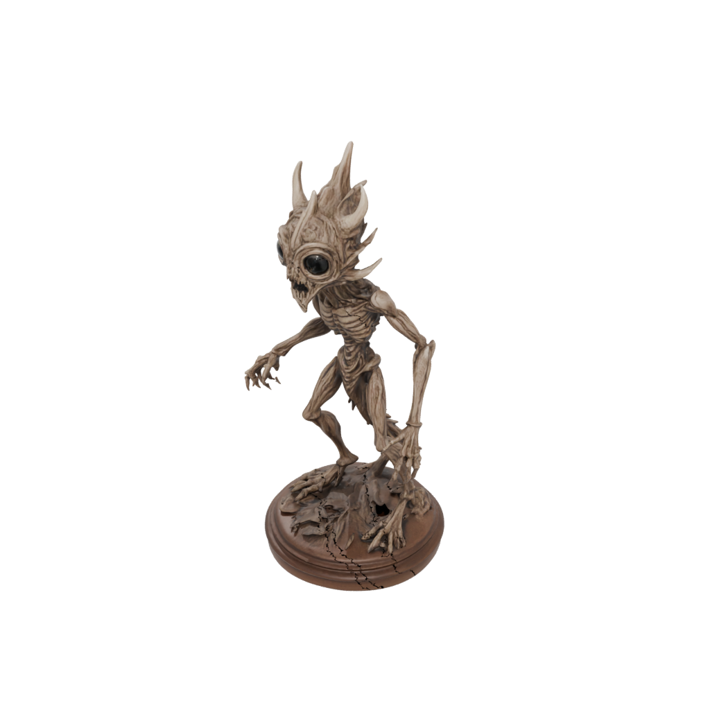 Woodgrain Beholder-Style Floating Eye Tyrant
