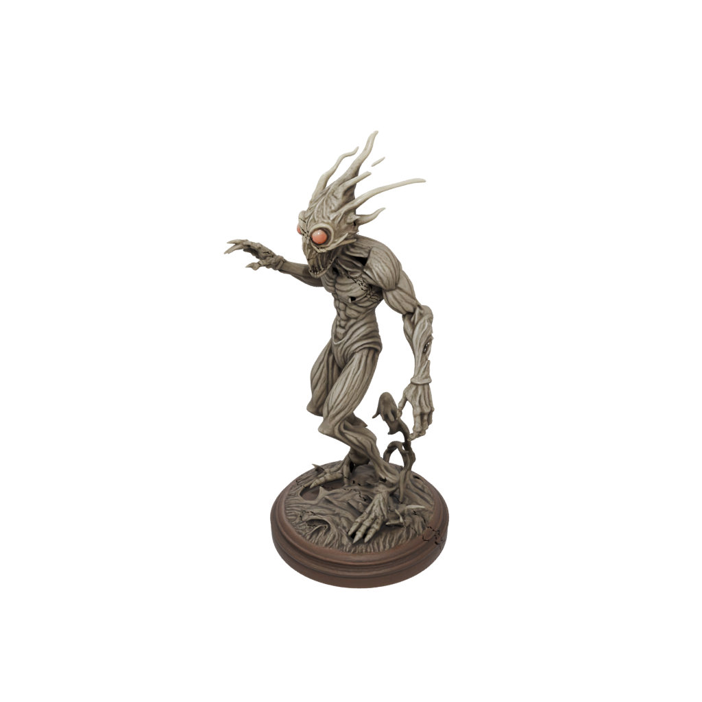 Woodgrain Beholder-Style Floating Eye Tyrant
