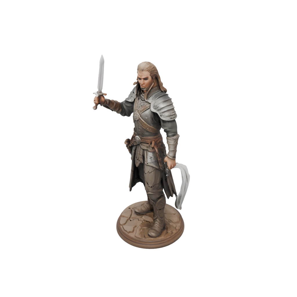 Woodgrain Human Swordmaster