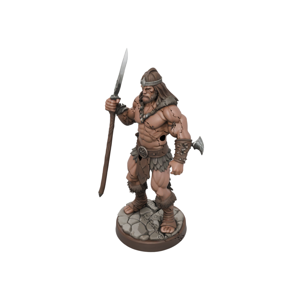 Woodgrain Barbarian With Greatsword