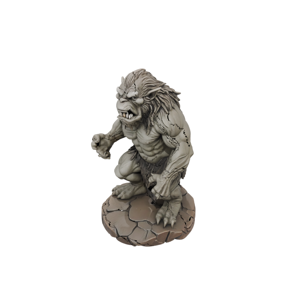 Woodgrain Cave Troll