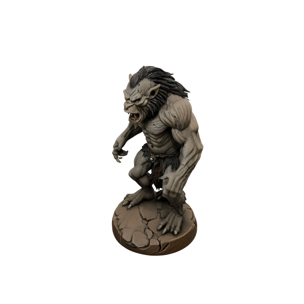 Woodgrain Cave Troll
