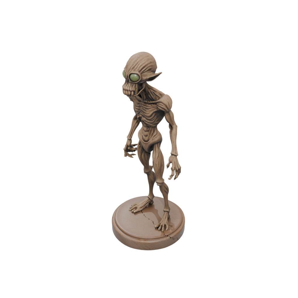 Woodgrain Beholder-Style Floating Eye Tyrant