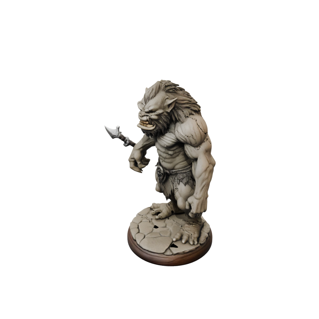 Woodgrain Cave Troll