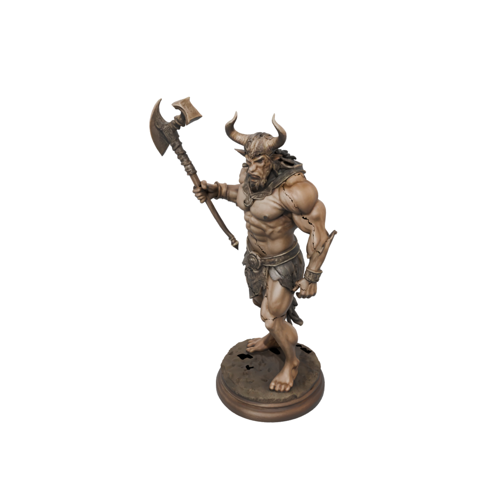 Woodgrain Minotaur Gladiator