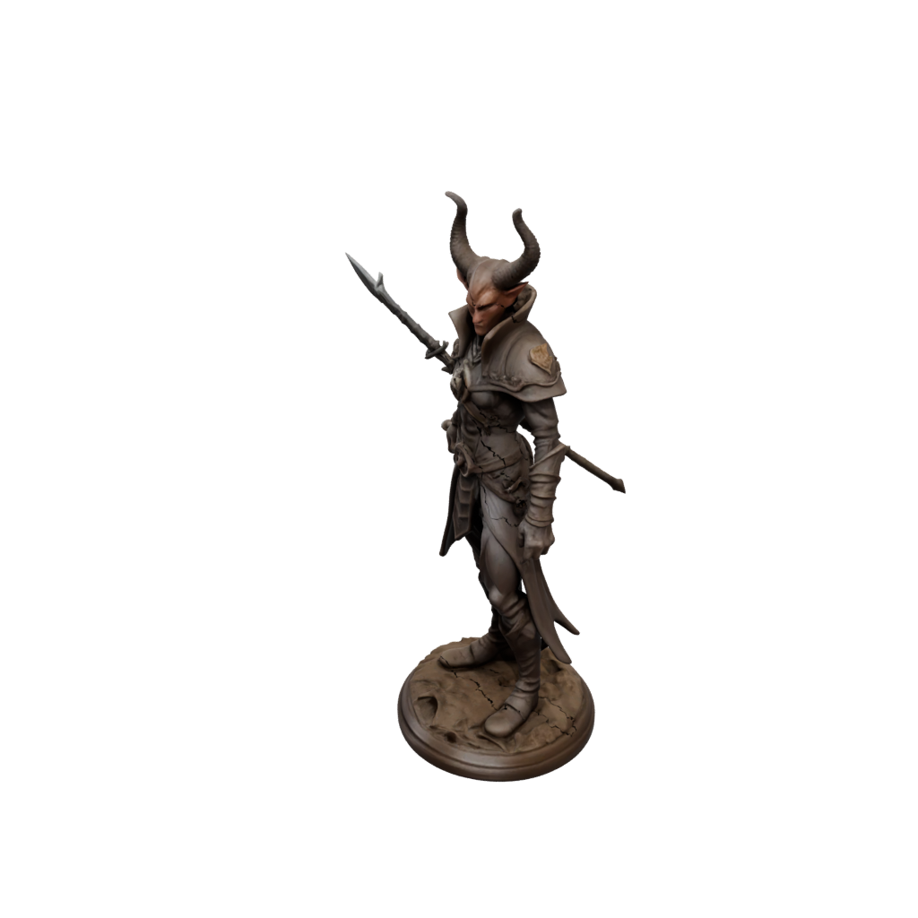 Woodgrain Tiefling Warlock